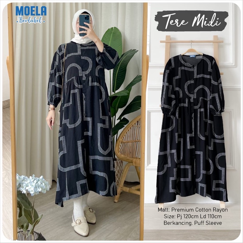 TERE MIDI TUNIK PREIUM BY MOELA