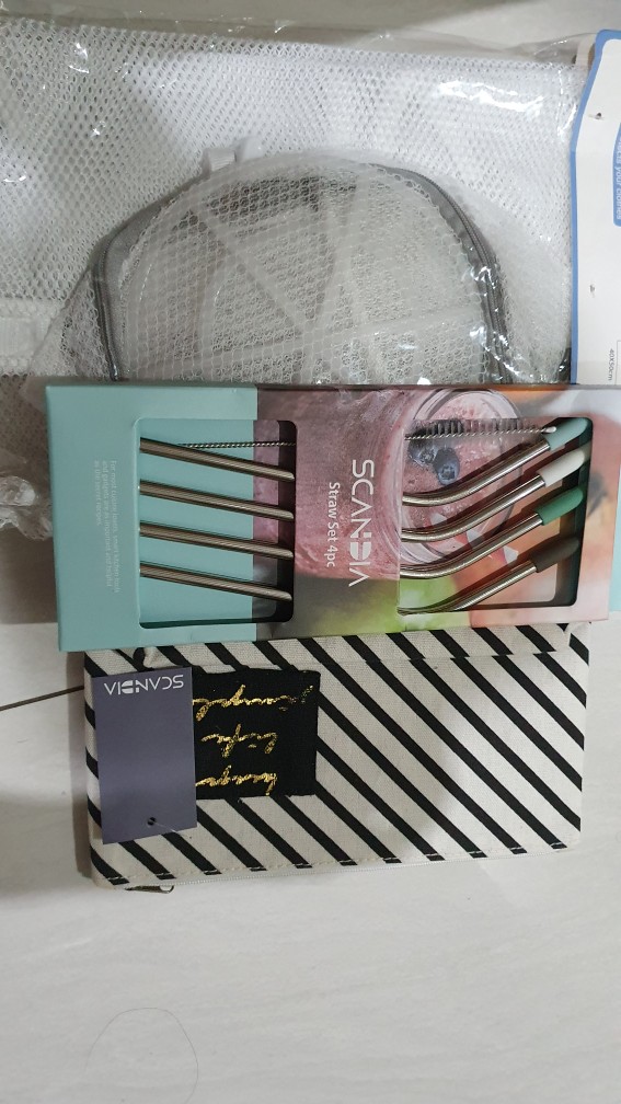 Jysk Sedotan Anzo Straw Set 4pc With Clean Brush