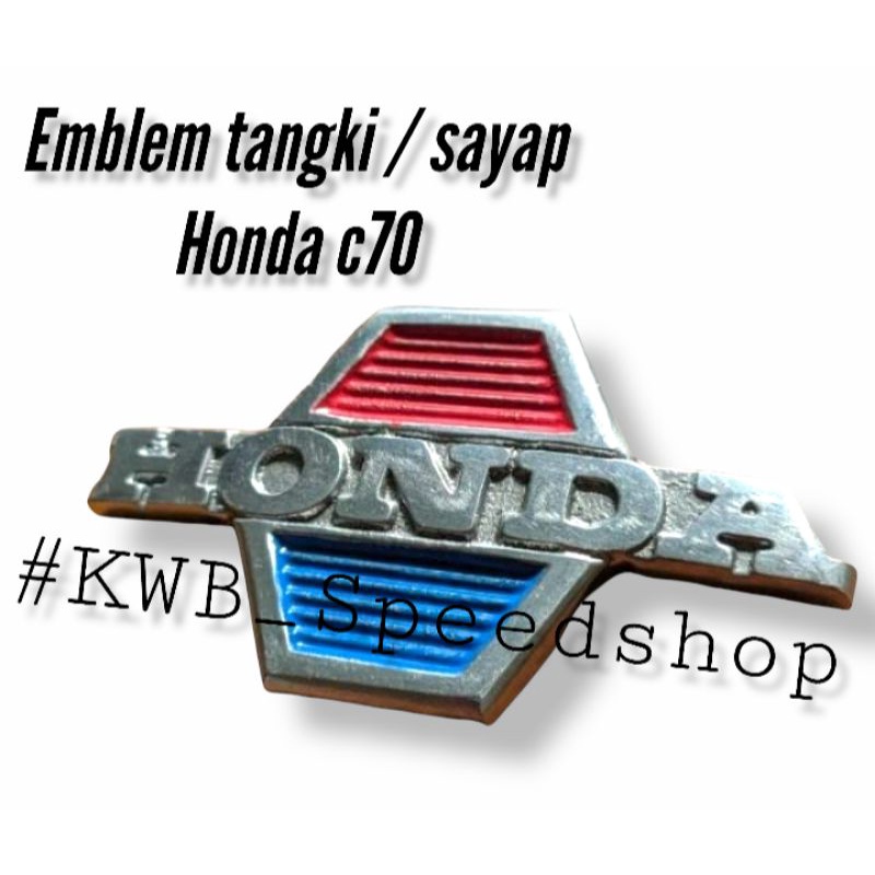 Emblem sayap honda c70 EMBLEM TANGKI EMBLEM SAYAP HONDA C70 GOOD QUALITY