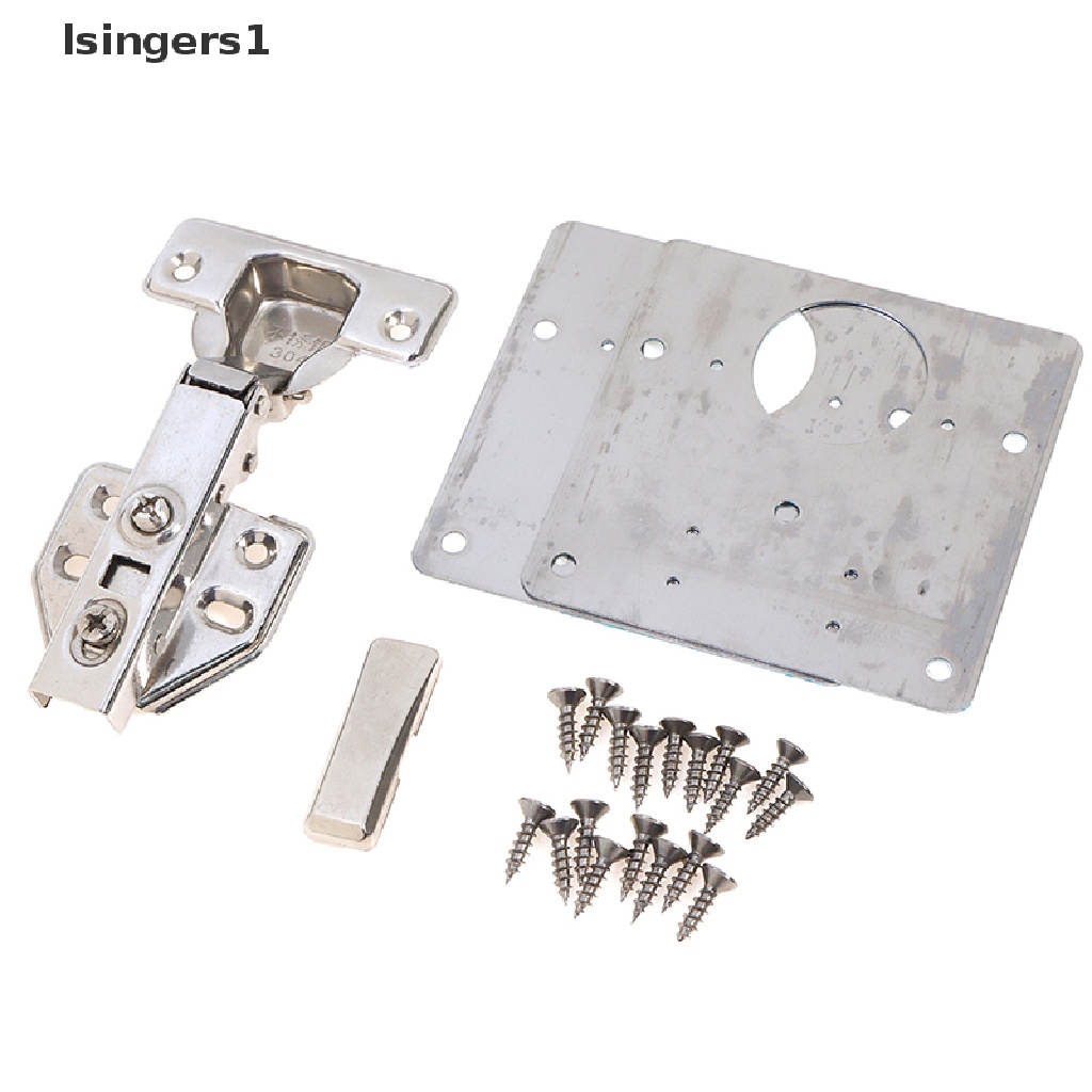 [lsingers1] Multi-size Hinge Repair Plate for Cabinet Furniture Stainless Steel Accessory Boutique