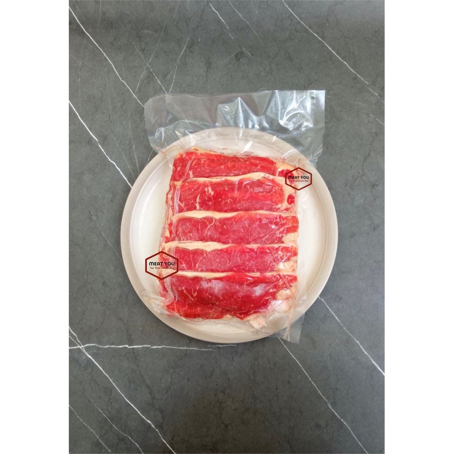 

AUS Striploin Grade A slice 1 - 3 mm Shabu Shabu beef