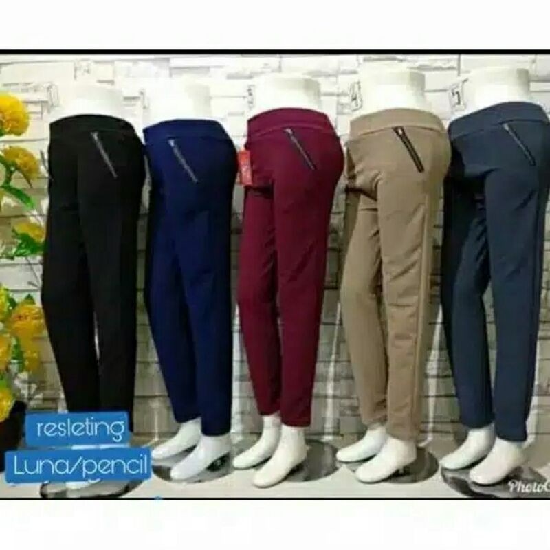 PROMO (COD) LUNA PENSIL CREPE/CELANA LUNA/CELANA PENSIL CREPE/LEGGING PENSIL/Celana Luna termurah