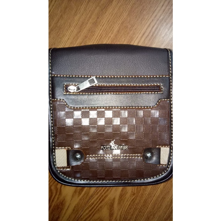 Tas Bahu Selempang Kulit Pria Polo Star
