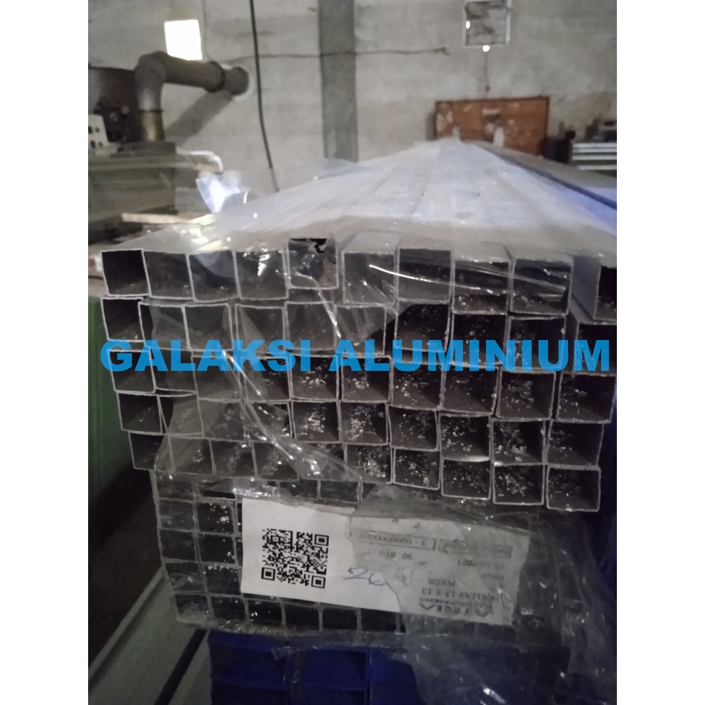 Hollow Holo Persegi Kotak Aluminium Alumunium 13x13 / MF 6m