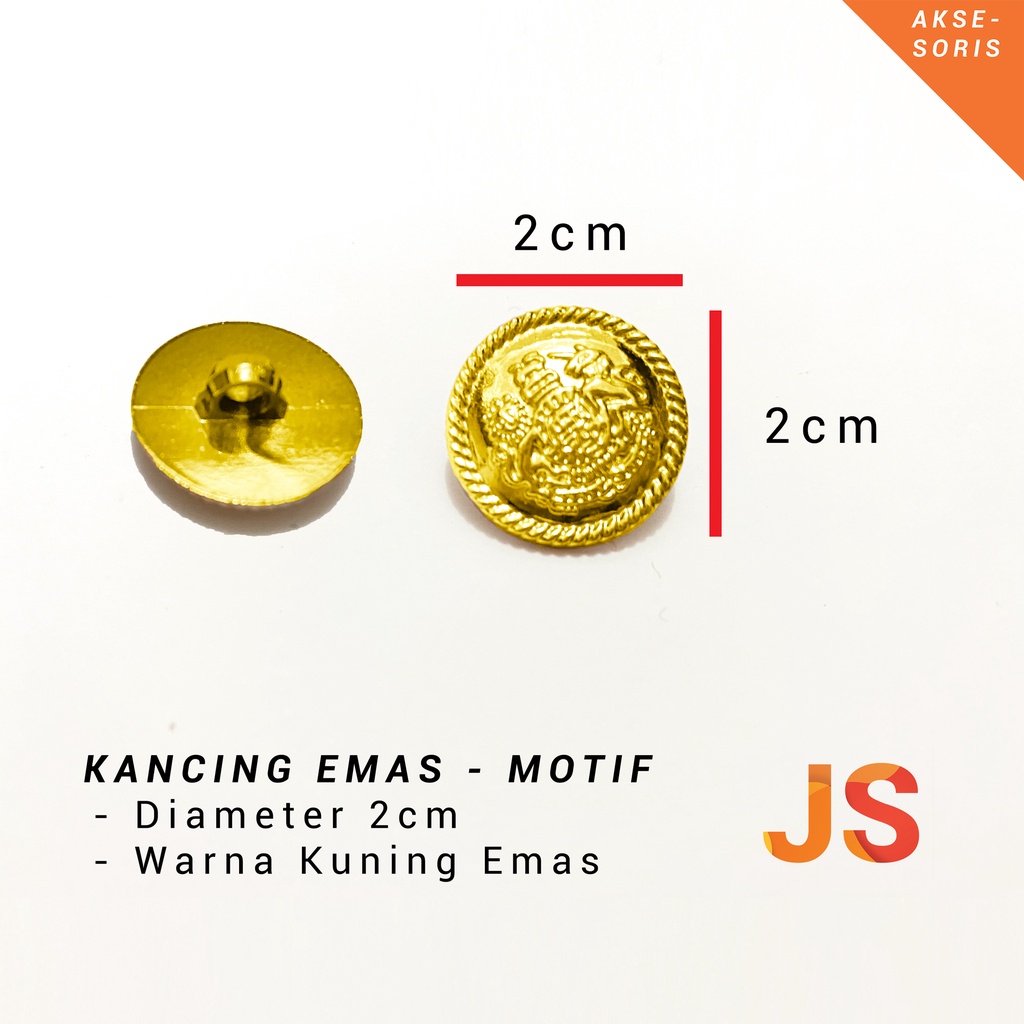 KANCING MOTIF EMAS MEWAH | KANCING MOTIF EMAS | KANCING MEWAH
