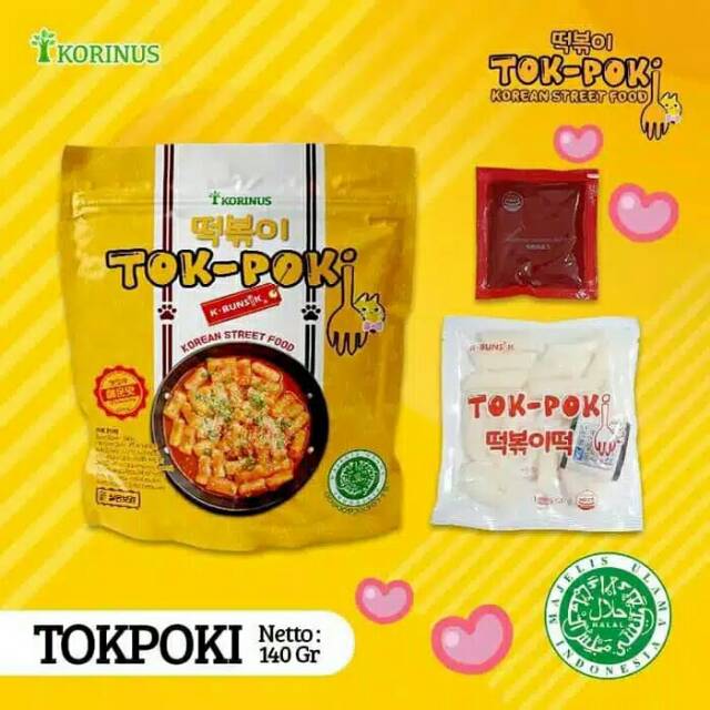 

Tteokpokki K-Bunsik Korean Street Food Label Halal MUI 140gr