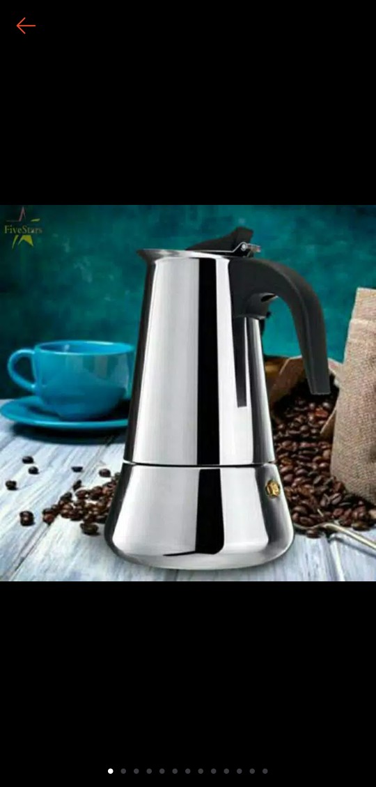 One Two Cups Espresso Coffee Maker Moka Pot Teko Filter 300ml - Z20