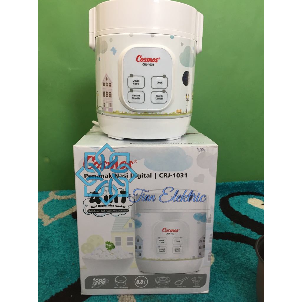 COSMOS CRJ-1031 Mini Digital Rice Cooker / Penanak Nasi 0,3L