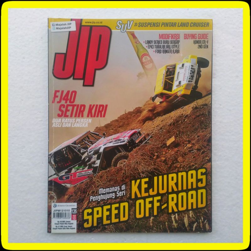 Jual Majalah Jip Edisi 126 Oktober 2012 Kejurnas Speed Off Road