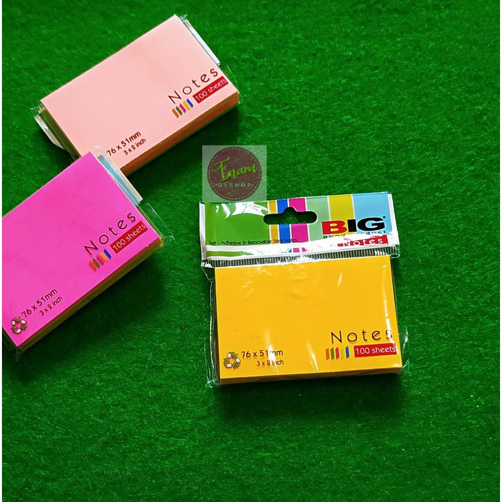 

Sticky Note 76x51mm (3x2inch) 100sheet Tg