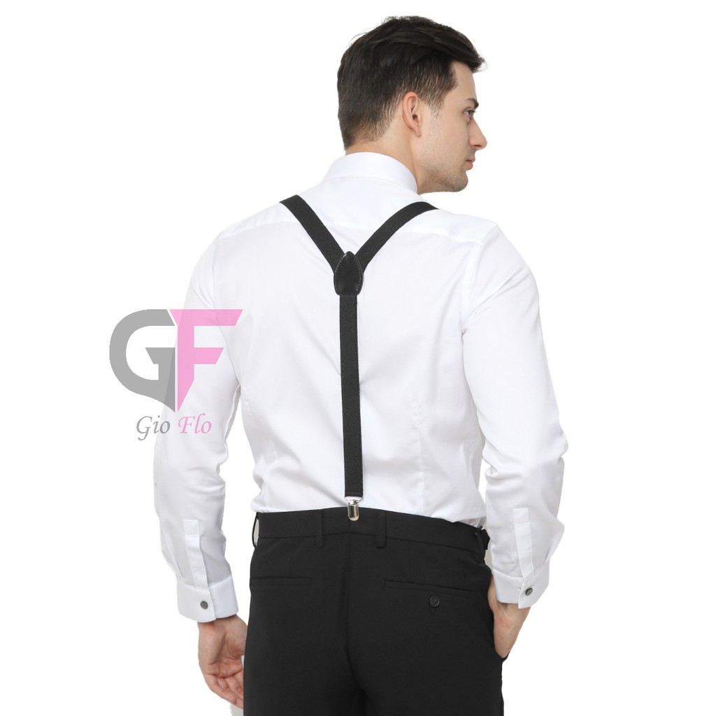 GIOFLO Suspender Pria Hitam / TIE 406