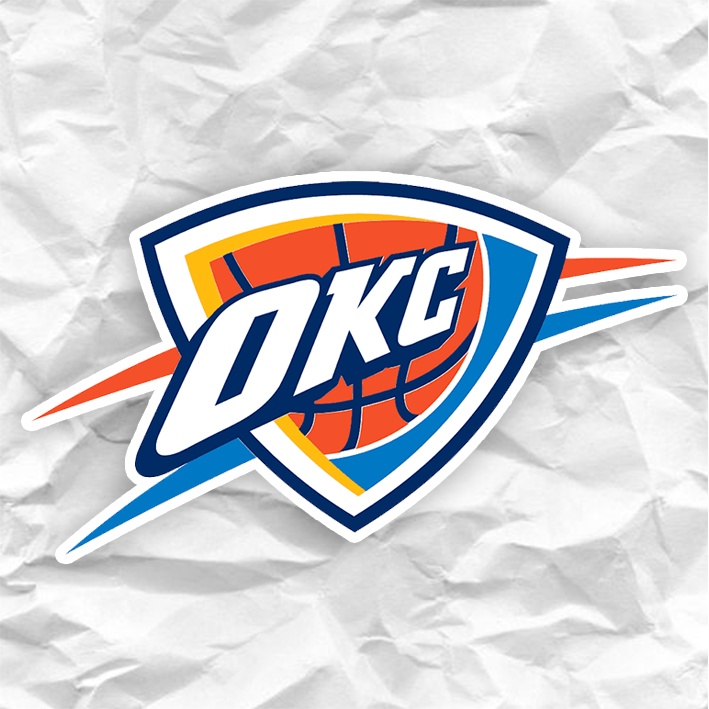 

Sticker NBA Oklahoma City Thunder | Sticker OKC | Stiker OKC | Sticker Oklahoma City Thunder