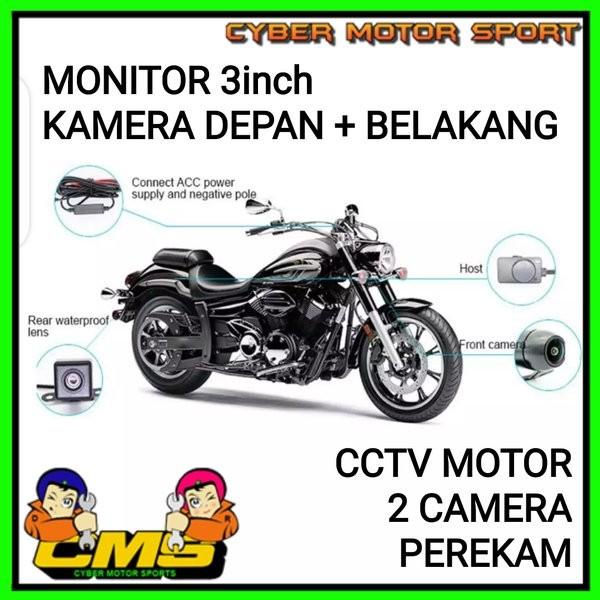 Shock | Cctv Kamera Motor Rekam Depan Belakang Waterproof. Dashcam Sepeda