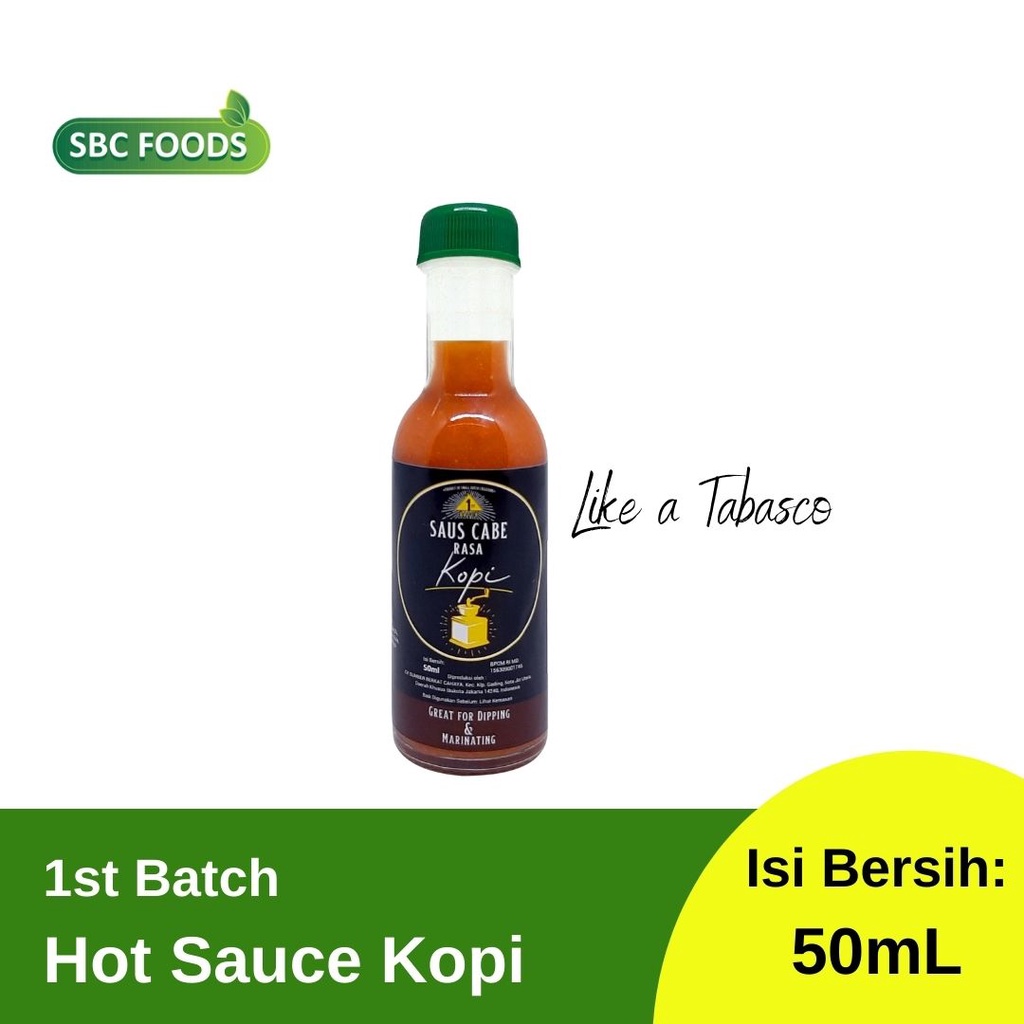 

SBC SAUCE 1st Batch Hot Sauce Rasa Kopi 50 mL