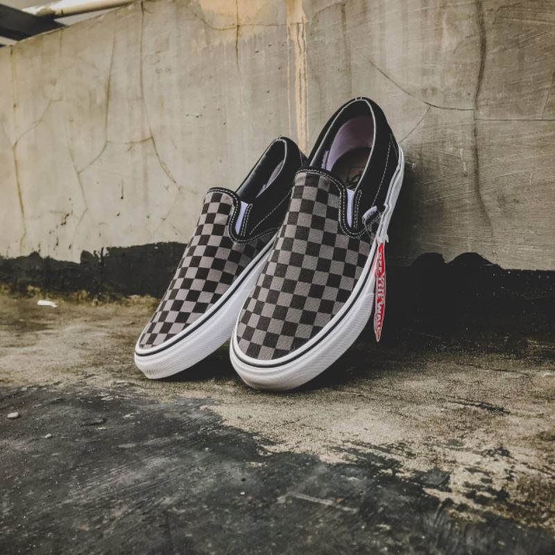 Vans Slip On Checkerboard Black Pewter