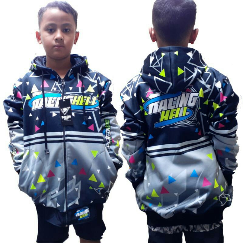 JAKET RACING HELL ANAK MURAH