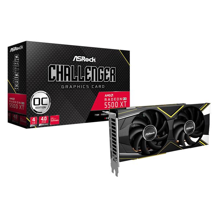 VGA ASRock Radeon RX 5500 XT 4GB DDR6 - Challenger D 4G OC