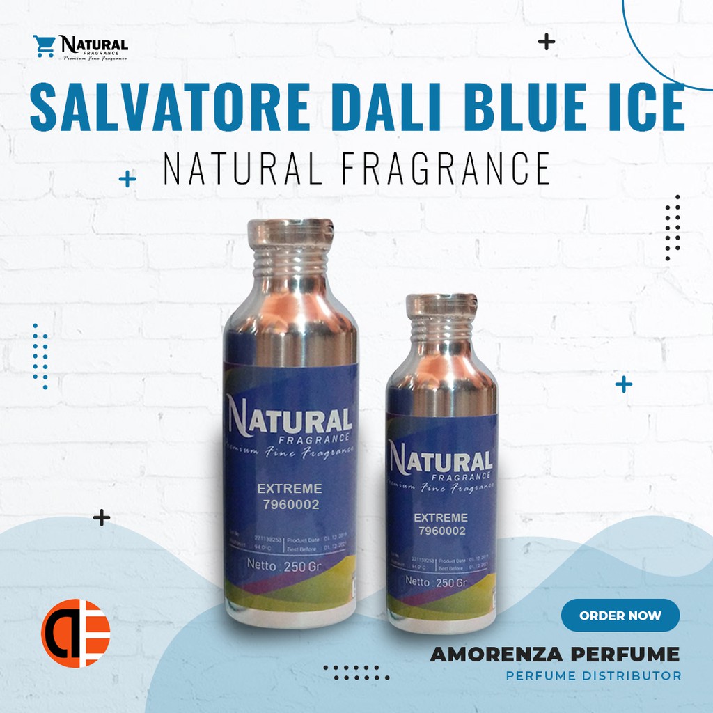 BIBIT PARFUM MURNI SALVATORE DALI BLUE ICE - BLUES NATURAL 250 ML SEGEL PABRIK