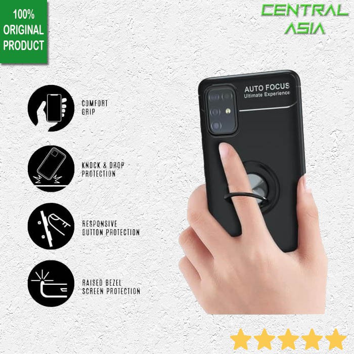 [Premium] Ring Soft Case Samsung A31