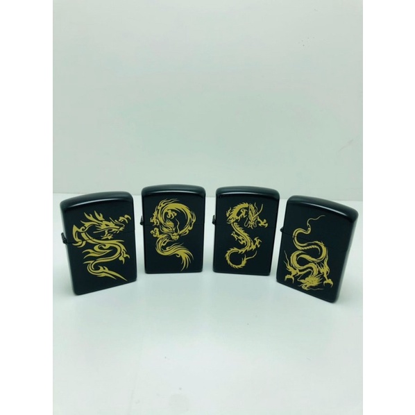 Korek Zippo Hitam Motif Naga Korek Antik Dan Unik