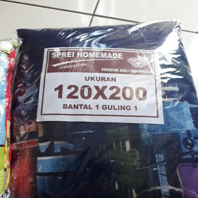 Sprei Homemade Size 120x200 1kg Muat 2pcs Hemat Ongkir Sprei Homemade Motif Anak Dewasa Size Double