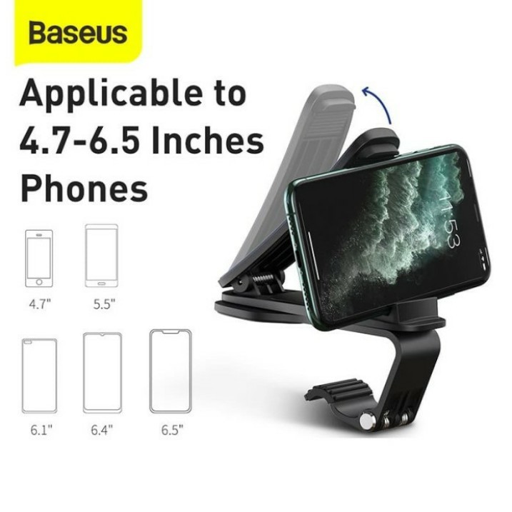 BASEUS Mouth Car Mount Holder HP Dashboard Mobil Rotation 360 Derajat