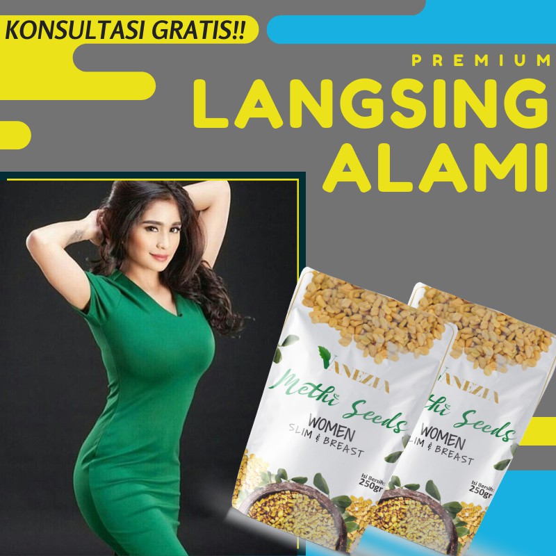 Pelangsing dan pembesar payudara methi seeds fenugreek herbal