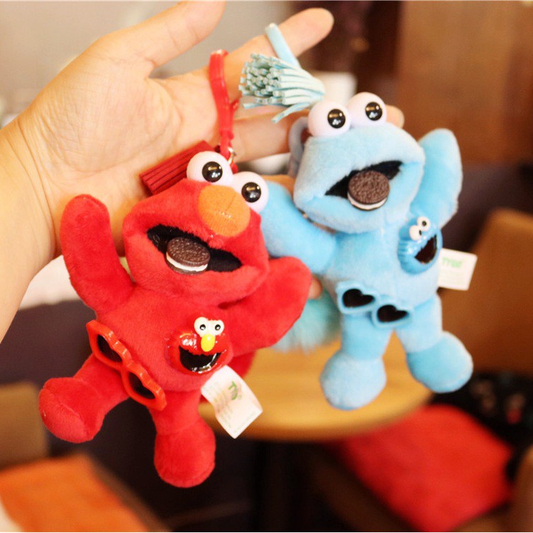  BONEKA  ELMO SESAME STREET KEY CHAIN GANTUNGAN KUNCI 