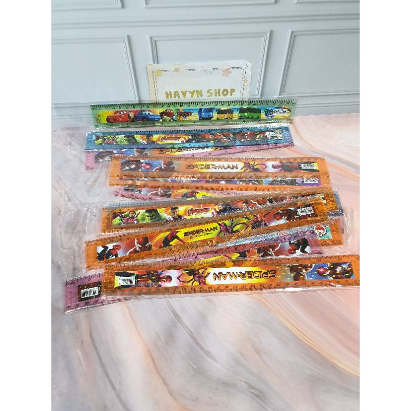 penggaris 30cm BTS/garisan 30cm/ruler 30cm BT-21/mistar 30cm-COWO MIX