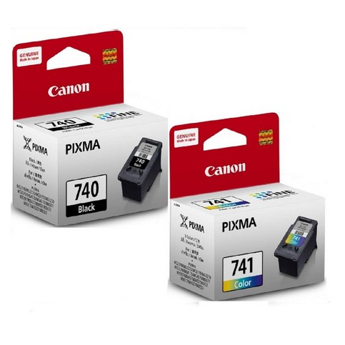 TINTA CATRIDGE CANON CL-741 WARNA DAN PG-740 HITAM untuk printer Canon MG3570 MG2170/3170/4170 MX537