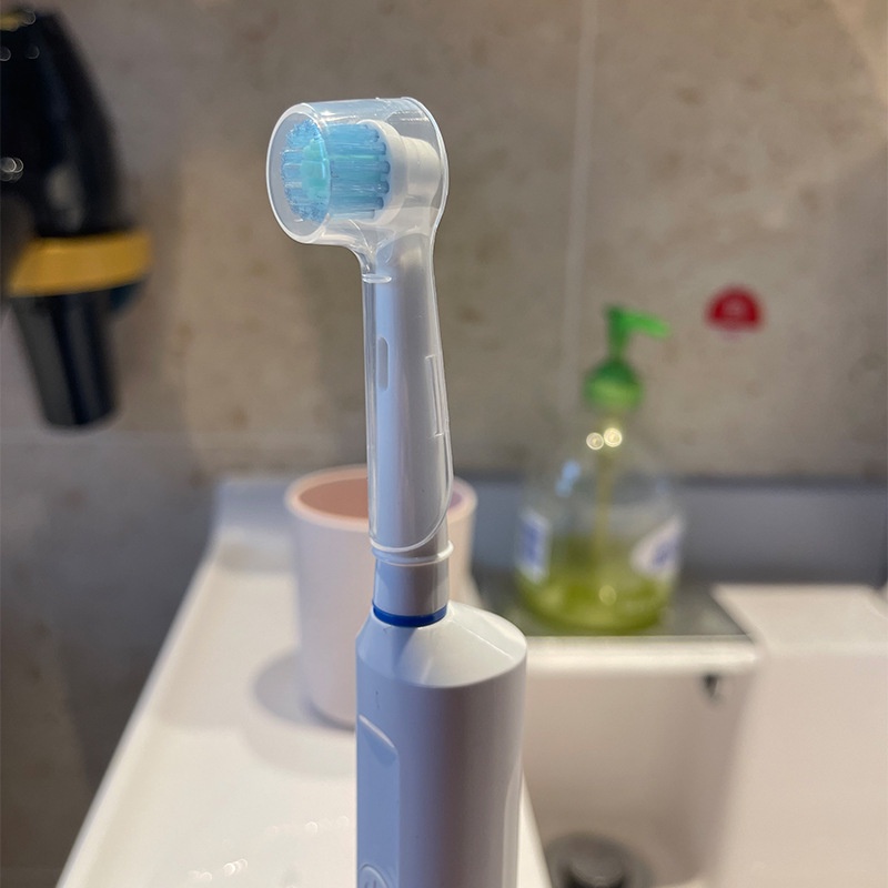 Kepala Sikat Gigi Elektrik Untuk Putaran Kepala Bulat Portable Transparansi Tinggi Toothbrush Head Cover