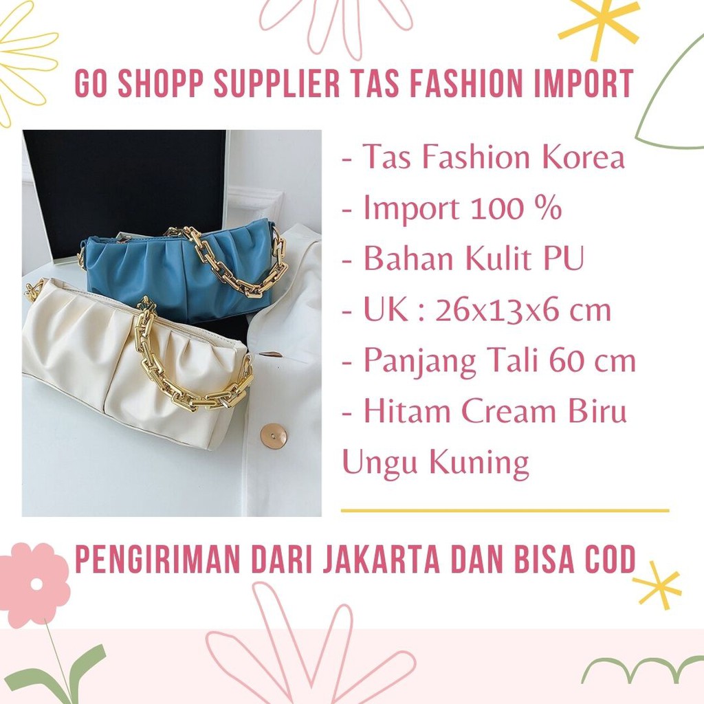 Shoulder Bag Wanita Import Fashion Korea Terbaru Model 2021 - Tas Wanita Model Rantai Besar [SL55]