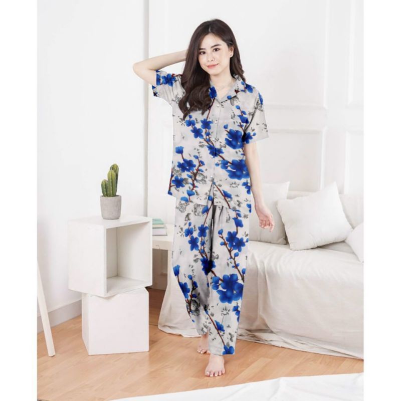 daily set/baju tidur setelan/setelan wanita kekinian/setelan katun termurah