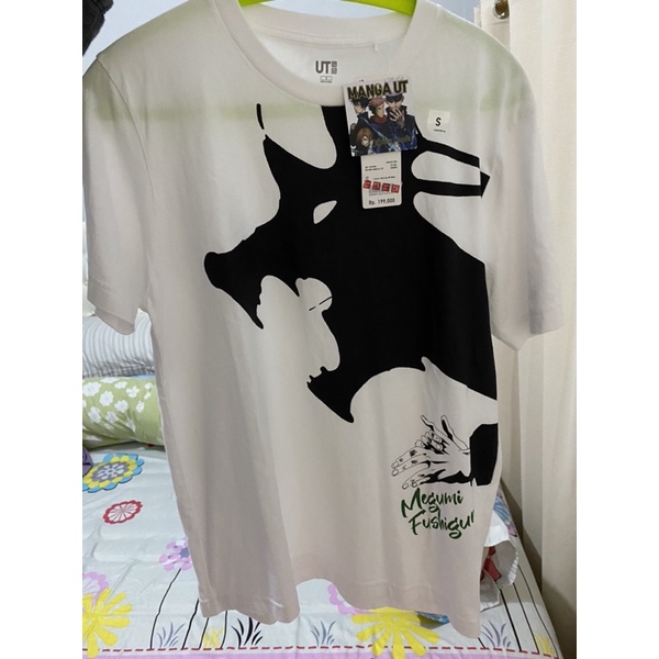 UNIQLO UT Anime T-Shirt Jujutsu Kaisen JJK Lengan Pendek White Megumi