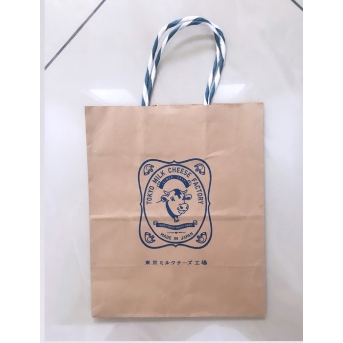 

(TERLARIS) Kantong Karton Tokyo Milk Cheese Factory Japan Paperbag Plastik Kado