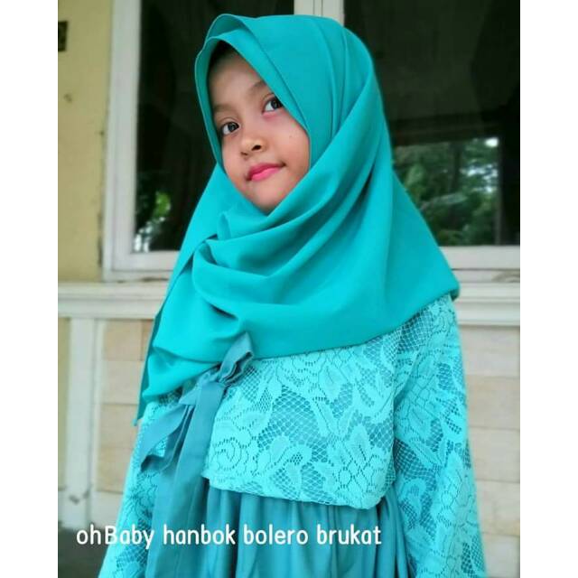 (3-7th) Gamis Anak Baju Muslim Anak Bolero Brukat OhBaby