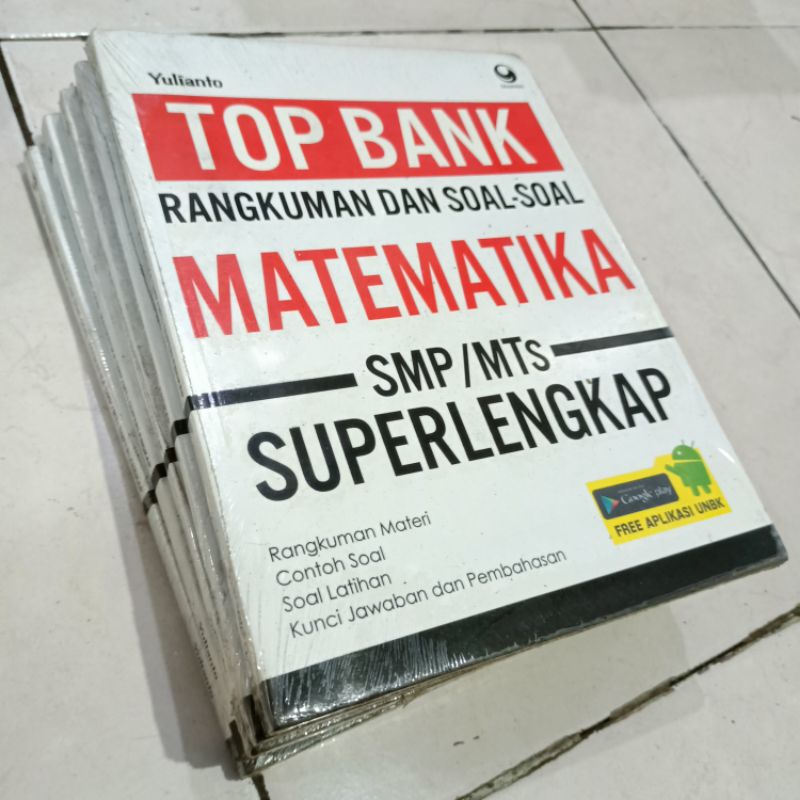 BUKU OBRAL SUPER MURAH - Buku LATIHAN SOAL SMP MATEMATIKA / KIMIA / FISIKA / SOAL SOAL SMP-Top Bank MTK