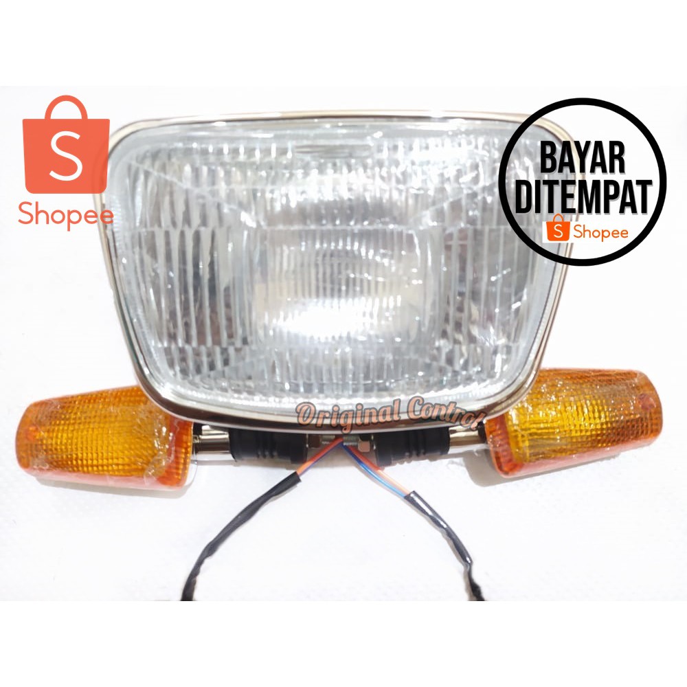 Reflektor lampu depan RX king + sein sen standar RX king