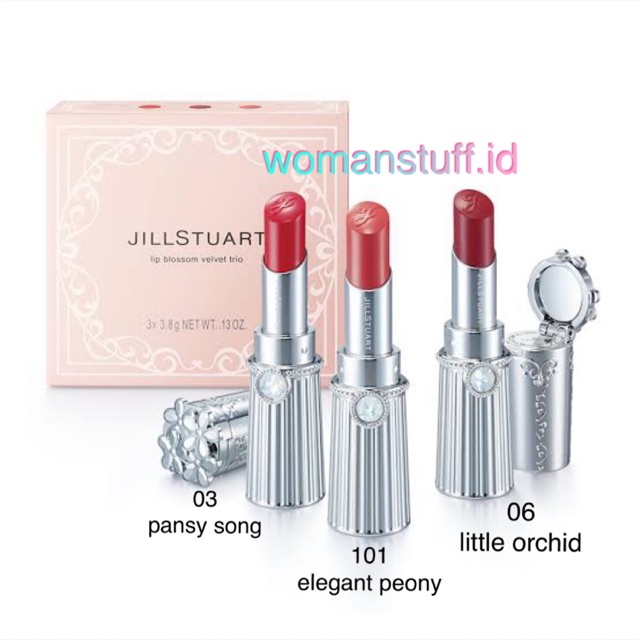 Jill Stuart lip blossom velvet trio (di jual satuan)