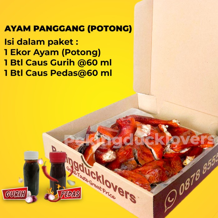 

AYAM BOILER PANGGANG (POTONG)