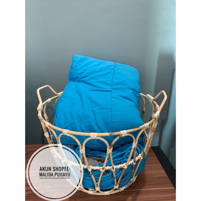 TERMURAH  SUDAH vernish keranjang rotan/snidad ikea/keranjang laundry box