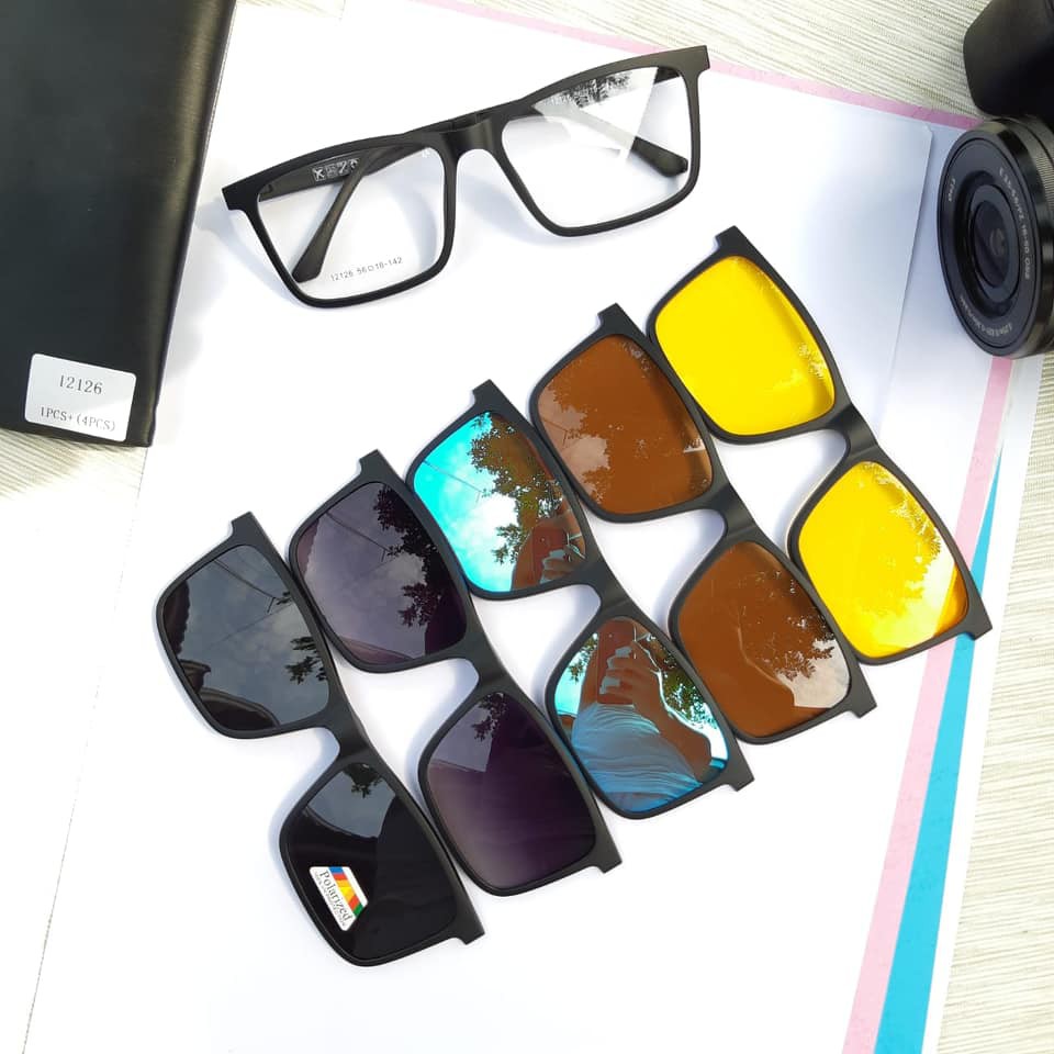 kacamata frame wanita dan pria clip on