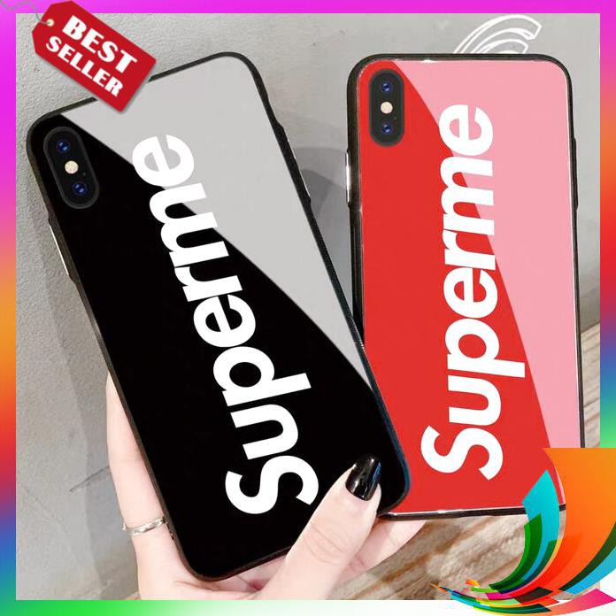 【TERBARU】 PREMIUM Case Hp Glass MOTIF SUPREME SAMSUNG GALAXY NOTE 10 PLUS