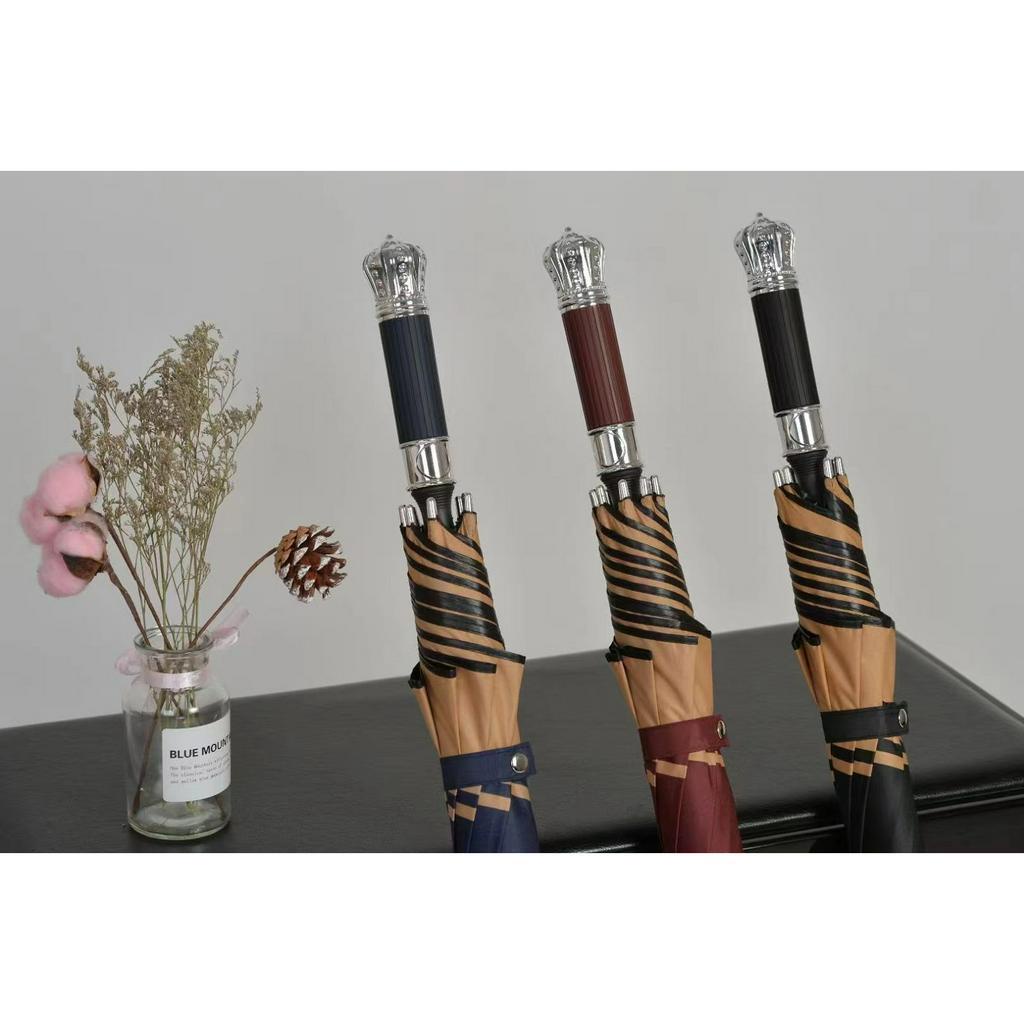 Payung Golf Fiber TCS08 Jumbo OTOMATIS Style Elegan Mewah Model CROWN fashion gagang mahkota Anti UV