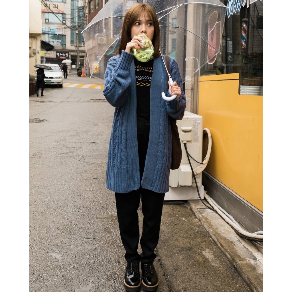 Myrubylicious CABLE GRANNY LONG CARDIGAN-2