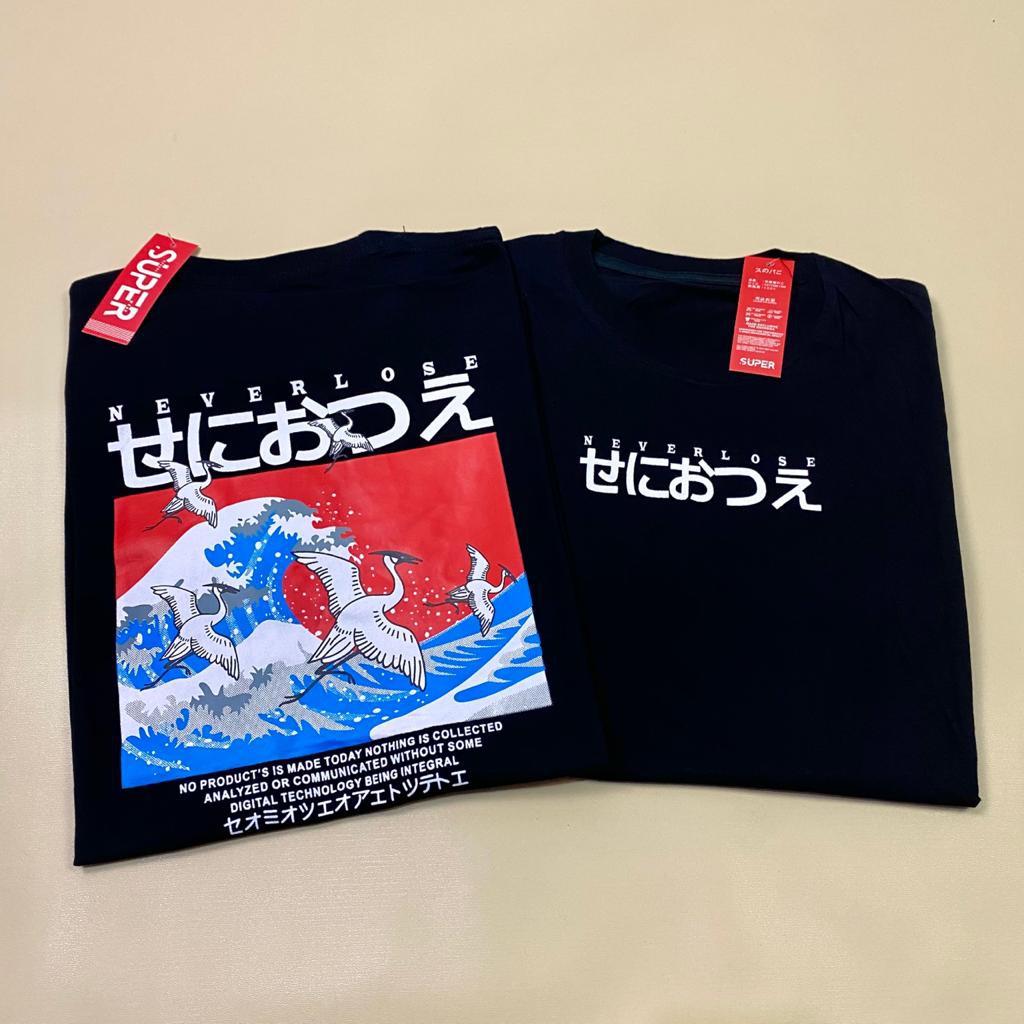 MS Kaos Murah Kaos Distro Murah Kaos Jepang Kaos Murah T-shirt Pria Murah Baju Cowok BANGAU OMBAK