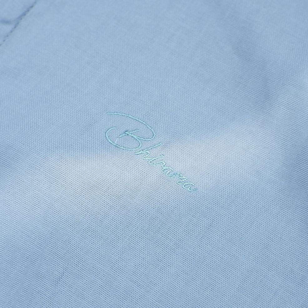 [UGX.14My22g] Koko Linen Utsman Blue Ocean Elbow Sleeves Bhirama