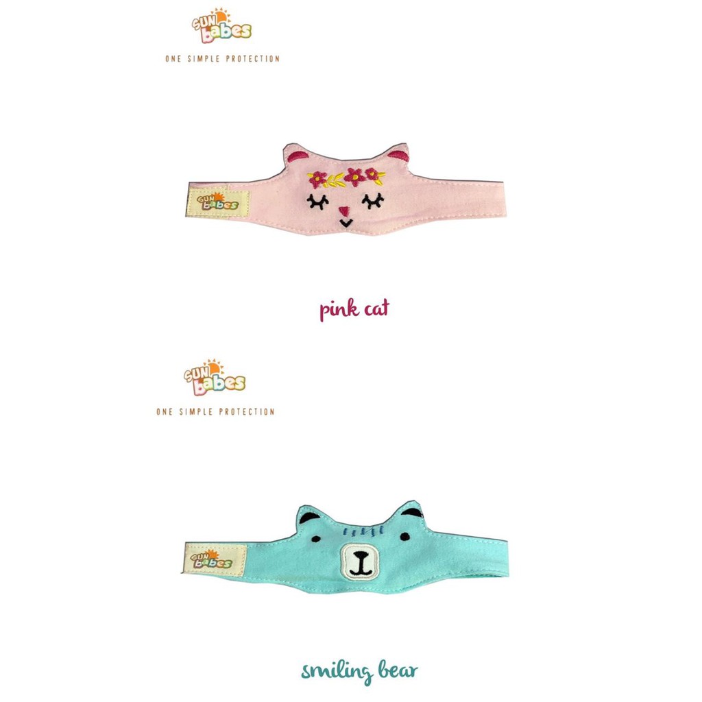 Sunbabes NEW Kacamata Jemur Bayi Karakter Murah / Penutup Mata Bayi / Eyemask Character Sun Babes