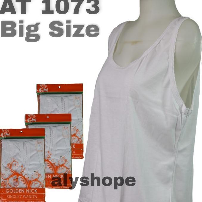 Singlet wanita golden nick AT1073 (6Pcs) kaos dalam wanita Jumbo XXXL