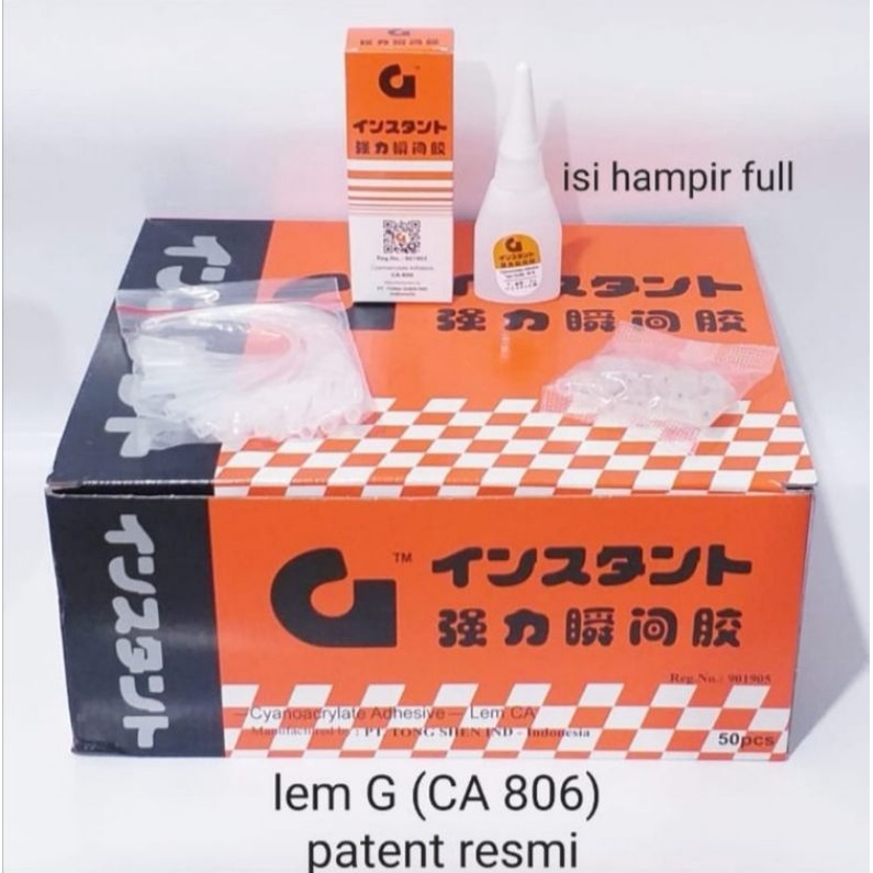

Lem G asli patent resmi ( ada barcode) ecer